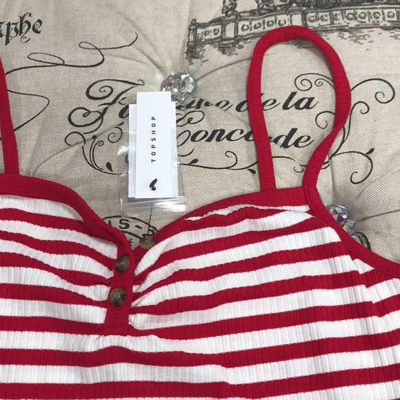 🎁 Topshop Stripe Crop Tank - Picture 5 of 9